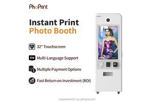 Portable Instant Print Touch Screen Self Service Photo Booth For Wedding