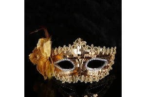 Halloween Costume Mask Half Face Venice Goddess Party Masquerade