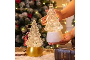 Products Decorations Tree Crystal Ball Box Snow Music Christmas Gift Night Lights
