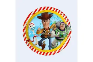 Toy Story Children's Paper Disposable Round Plates 23cm 8Pcs Party Set with No Accessories for Kids Party China