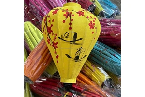 Handmade Hoi An Silk Lantern Unique Fan & Flower Patterns for Decoration From Vietnam Fast Delivery Best Price