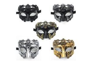 PM001 Old Europe Roman Venetian Masquerade Mask Half Face Party Masks for Men