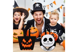 Hot Selling Kids Gift Halloween Candy Bag Halloween Party Supply Costume Pumpkin Ghost Felt Bucket Halloween Basket Candy Bags