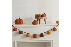 Hand-Knitted Pumpkin Decor Set Cozy Reusable Autumn Halloween Thanksgiving Decorations Baby Shower & Birthday Party Supplies