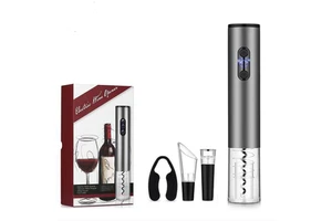 SUNWAY Top Seller Men Gift Set Electric Wine Opener Dry Battery with Branded Logo