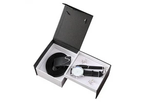 Fancyyc Men's Business Gift Set PU Leather Belt Wallet & Seagull Quartz Watch with Decoration Pointer Numerals-Fathers Day Gift