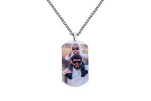 Children's New Unique Stainless Steel Gold Plated Punk Style Customizable Engraving Letter Pendant Necklace Link Chain Imitation