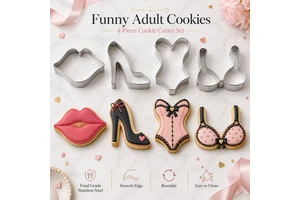 Funny Adult Cookies Cookie Cutter Set Stainless Steel Novelty Biscuit Molds Cookies Bachelor Party Baking Supplies