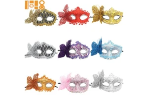 New Butterfly Venice Princess Powder Spraying Carnival Dance Party PVC Mask Makeup Party Halloween Party Supplies