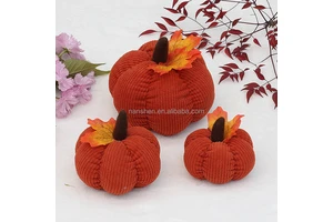 Factory Direct Supply Home Ornaments Harvest Thanksgiving Corduroy Cloth Knitting Fall Pumpkin Decorations