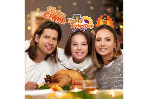 Thanksgiving Headbands Set Fall Harvest Autumn Party Costume Accessories Turkey Dress up Props Parties Decor Festive Ball Props