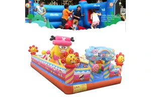 Party Supplies Birthday Children's Paradise Zoo Inflatable Water Slide Castle Bounce Castle