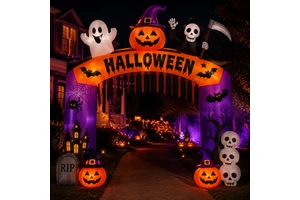 Commercial Grade Heavy Duty Oxford Fabric Included Inflatable Arch For Halloween Decoration Outdoor Festival Display