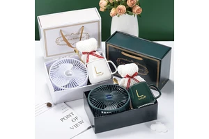 Wholesale Hot Product Birthday Valentine's Day Wedding Gift Sets Guests' Favourite Bear Towel Spoon Coffee Ceramic Cup All One