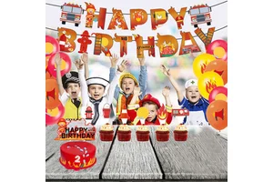 Wholesale Kids Happy Birthday Party Supplies Cartoon Theme Party Banner Decoration Party Balloon Decoration