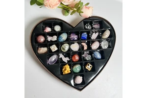 Valentine's Day Promotion Gift Best Selling Heart Shaped Crystal Carving Crystal Mystery Box Gifts Crystal Craft for Her