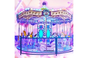 Luxury Manege Carnival Funfair Rides Merry Go Around Horse Carousel for Children