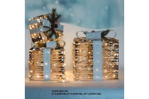 Hot Selling Christmas Gift Box Set Products with LED Lights for Festival Xmas