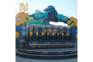 Nova Rides 360 Degree Rotating Signature Storm Ride Thrill Attraction Spinning Rides Steel For Theme Amusement Parks