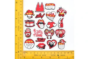 Hot Sale Cartoon Kolle Alaaf Shoe Charm DIY Pvc Soft Rubber Flatback Junk Case Charm Cologne Carnival Shoe Decoration for German