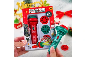 New Products Christmas Gift Luminous Pattern Projection Flashlight