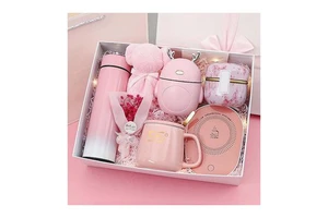2025 Hot Selling Valentine's Gift Set Intelligent Water Cup Heating Pad Mug Humidifier Birthday Women's Gift Set Box for Women