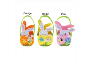 EPT $1 Dollar Promotion Toys Diy Easter Tote Flower Rabbit Gift Easter Bag Toy