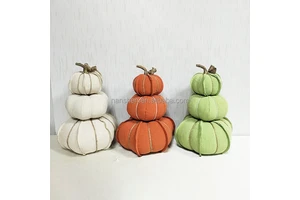 High Quality Festive Gifts Harvest Festival Pumpkin Table Decor Thanksgiving Artificial Fabric Pumpkin for Home Decoration