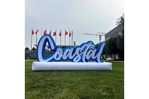 High Quality Custom Logo Large Outdoor Advertising Balloon Inflatables Letters With Oxford/PVC Material Weather Resistant