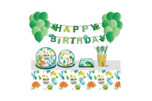 2020 New Style Kids Happy Birthday Party Dinosaur Party Supplies