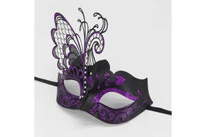 Half Face Halloween Masquerade Party Mask Venice Carnival Party Mask Couple Mask Set
