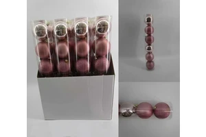High Quality Shiny/Matte/Glitter Festival Christmas Balls Set Customizable Colors Sizes Plastic Material for Christmas Tree