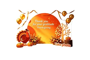 YTSF-N8 Thanksgiving Day Outdoor Events Exhibitions Registration Desk Supports OEM/ODM Customization Sizes for Festivals Parties