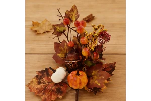 Thanksgiving Theme Fall Faux Mini Pumpkins & Persimmons Environment-Friendly High Quality for Harvest Table Centerpiece