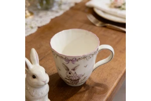 Wholesale Easter Gift White Sublimation Porcelain Afternoon Coffee Mugs 11 15 Oz Ceramic Colour Bunny Gala Changing Cup