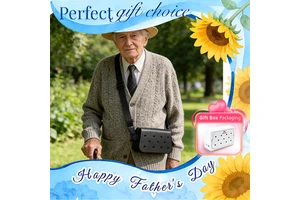 Father's Day Gift Box EVA Waist Bag Waterproof Hole Crossbody Bag with Adjustable Strap Lightweight Bag Unique Gift for Dad
