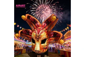 Colorful Inflatable Mask Carnival Party Decoration