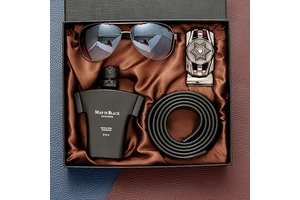 Business Gift Set Sunglasses Belt Wallet Valentine's Father's Day Anniversary Perfume Sets Present Box Luxury Gift Set for Men