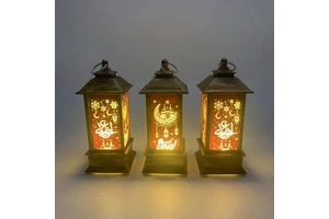 Scary Halloween Wind Lantern,Night Light Led Suspension Lamp for Indoor Decoration