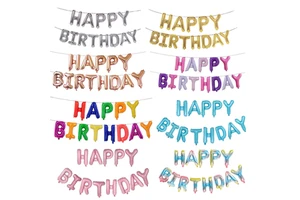 Kids Adult Letter Foil Air Balloon Aluminum Colorful Ballons Party Supplies Decorations Globos Party Decoration Balloons Set