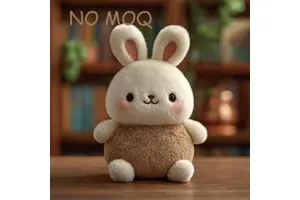 No MOQ Adorable Soft Plush Stuffed Bunny Rabbit Cute Squishy Cozy Stuffed Animal For Kids Home Decor Bedtime Gift