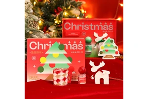 Christmas Aromatherapy Soy Wax Candle - Long Burning Time | Handmade Festive Gift & Ornament