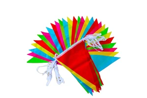Polyester Custom logo Team Party National Day All Country Banner Pennant Bunting Flag
