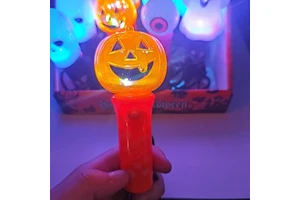 2026 Factory Supply New Style Plastic Halloween Pumpkin for Ghost Party Happy Halloween Eyeballs Skull Sticks Wholesale Toys