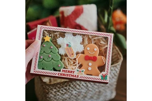 Christmas Gifts Set Home Decor Snowflake Christmas Tree Aromatherapy Decorative Paraffin Soy Wax Scented Candles