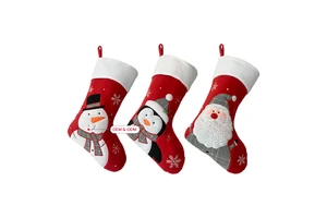 2026 New Christmas Decorations Stockings Xmas Jewelry Pendant Small Boots Children's Candy Gift Bag Fireplace Tree Decorations