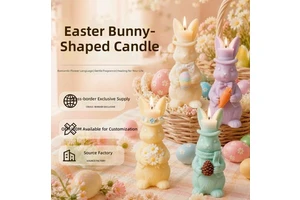 Custom Handmade Soy Wax Easter Bunny Scented Candles Environment-Friendly Holiday Party Favors for Festivals & Home Decoration