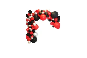 Hstyle Casino Party Decoration Supplies Set Casino Balloon Garland Kit for Las Vegas Themed Parties Casino Night Poker Events