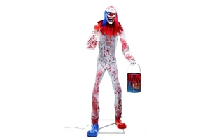 New Halloween 2025 Items Indoor Home Decor 90inch Giant Funny Painter Animatronic Halloween Clown