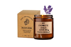 Hot Selling Mothers Day Gifts 7oz 3.5oz Luxury Aromatherapy Lavender Scented Candle Gift Box Set Mothers Day Gifts